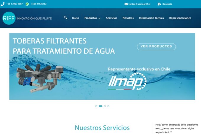 Medidor de agua industrial/