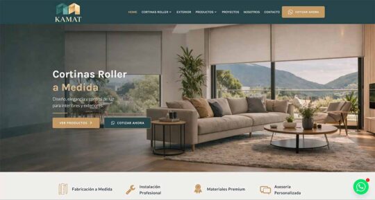 Cortinas roller en Chile